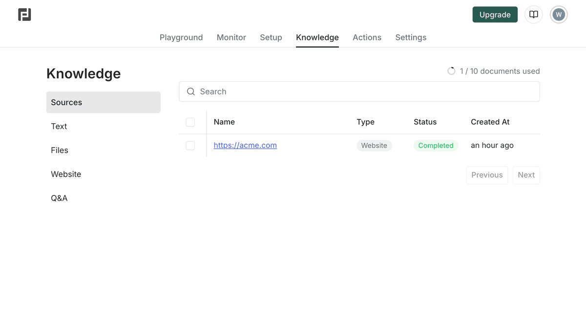 Prompt editing and versioning UI