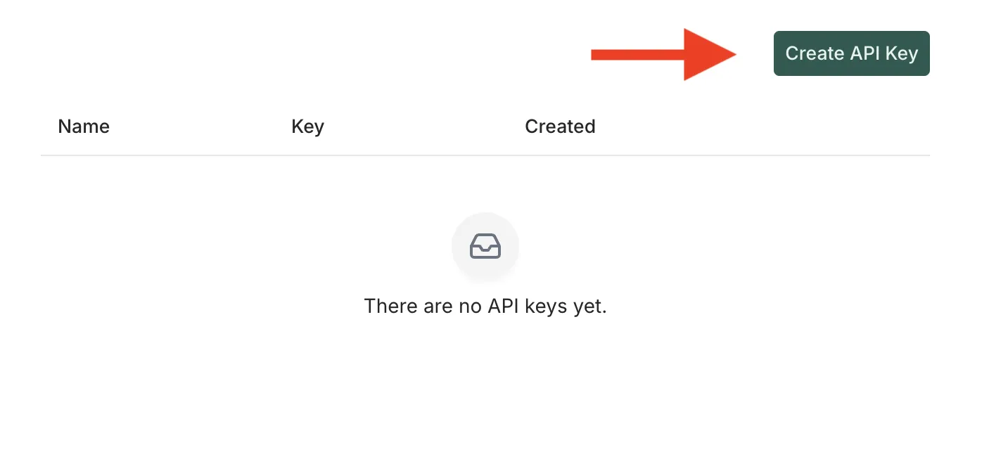 Generate API Key