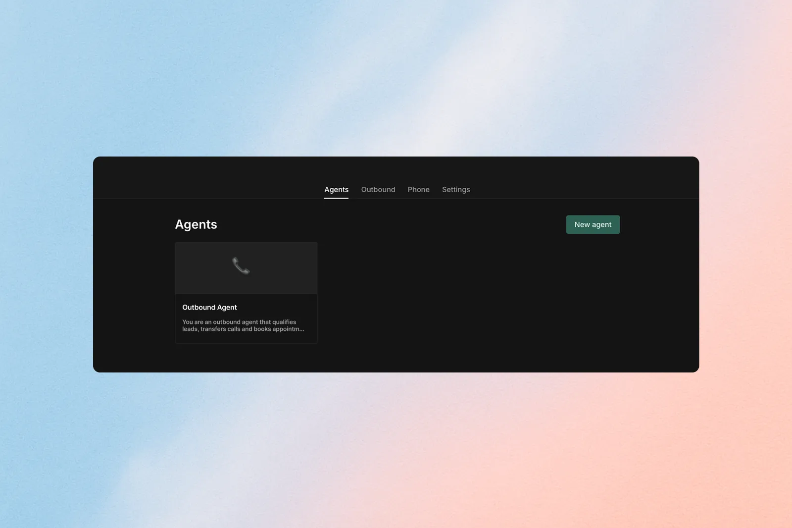 Outbound Agent Setup
